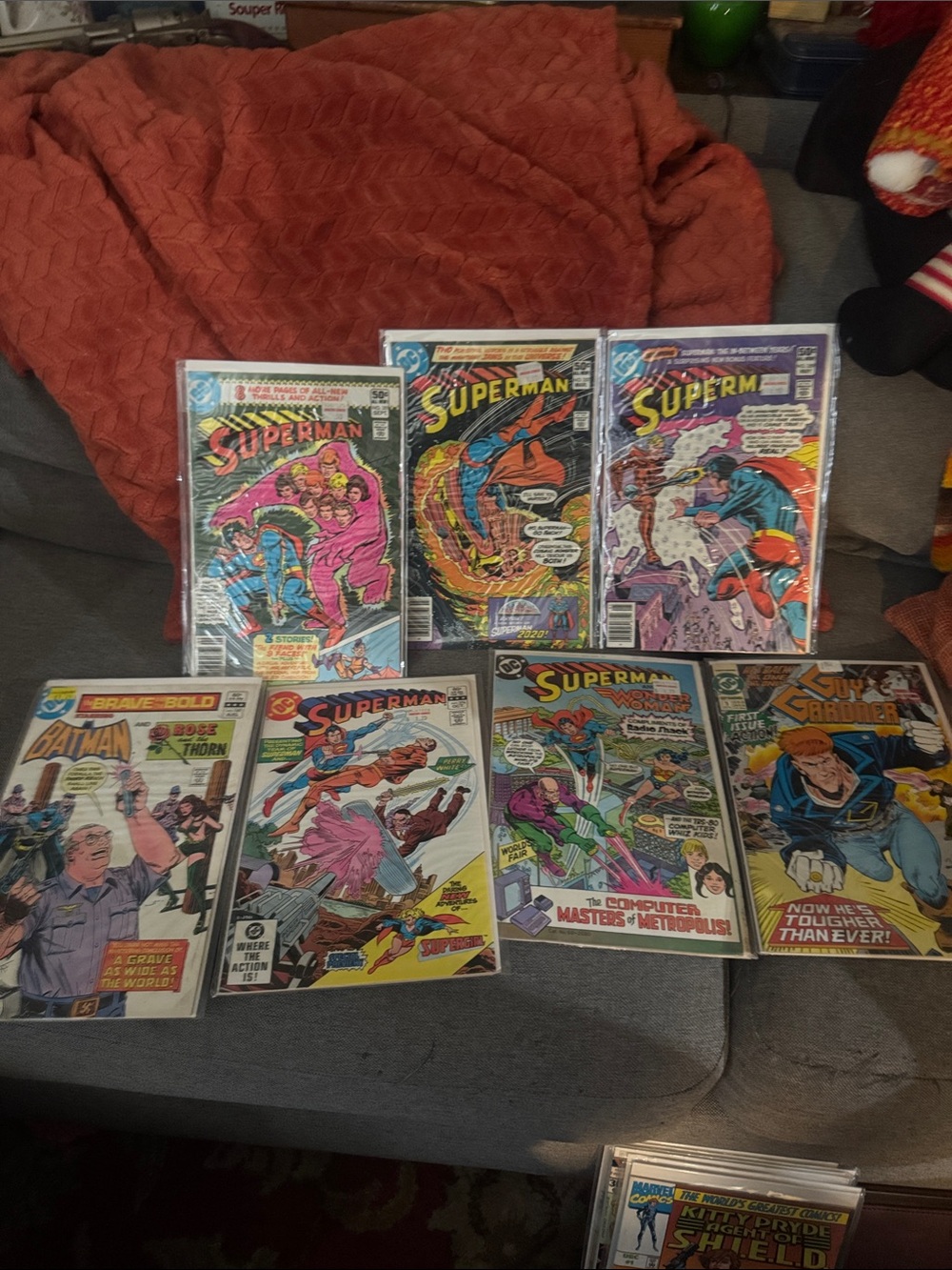 Vintage DC Comics Lot | 1980s Superman, Batman & Guy Gardner First Issue Golden